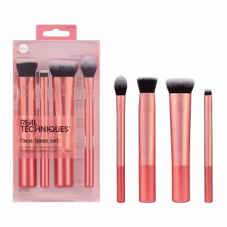 4 Piece Face Base Makeup Brush Set