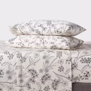 Easy Care Cotton Blend Sateen Sheets (Queen)