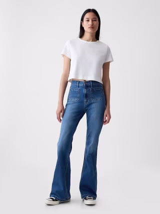 Gap High Rise '70s Flare Jeans