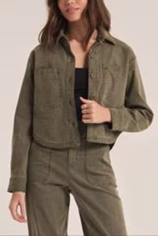 All Day Cropped Washed Jacket