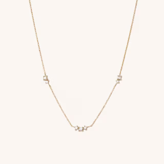 Mejuri Floating Sapphire Necklace