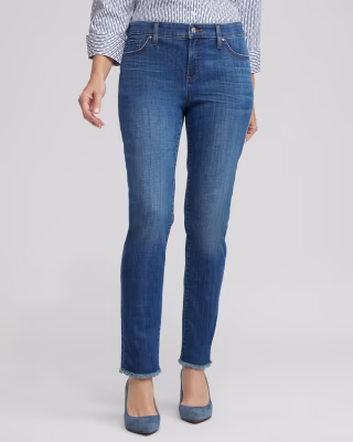 Chico’s Girlfriend Fray Hem Ankle Jeans