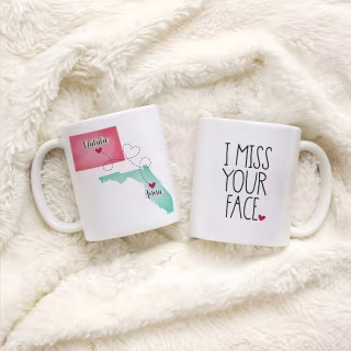 I Miss Your Face Custom Coffee Mug