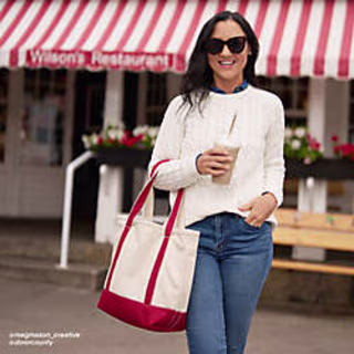 Lands' End 5 Pocket Tote Bag