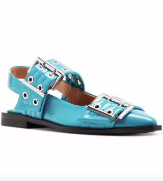Steve Madden Women's Graya Buckled Pointed-Toe Flats