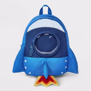 Cat & Jack Toddler Boys' 11' Rocketship Backpack