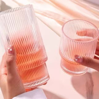Ribbed Glassware (Set of 8)