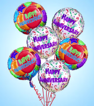 Air-Rangement® Anniversary Mylar Balloons