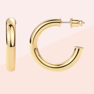 Pavoi 14K Yellow Gold Plated Chunky Hoops