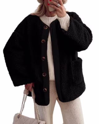 PrettyGarden Women's Sherpa Fleece Jacket