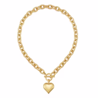 Chunky Gold Pendant Necklace