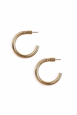 Bestow 18K Gold-Plated Hoop Earrings