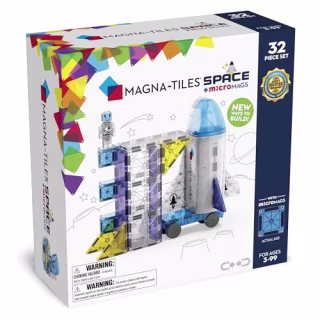 Space 32-Piece Magnetic Construction Set