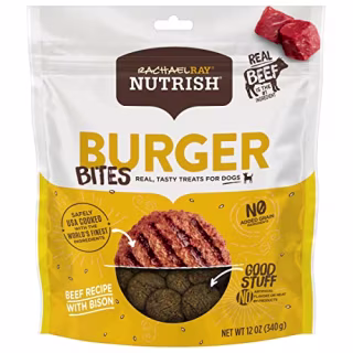 Rachael Ray Nutrish Burger Bites Real Meat Dog Treats