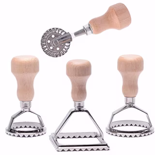 Master Feng Ravioli Cutter with Roller Wheel Set