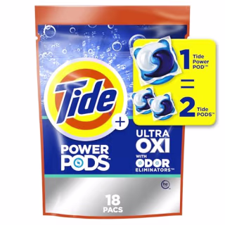 Ultra OXI Power PODS with Odor Eliminators Laundry Detergent Pacs