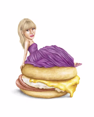 Celebs on Sandwiches "Speak Now" Taylor Swift on a Taylor Ham, Egg and Cheese