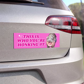 Moo Deng Bumper Sticker
