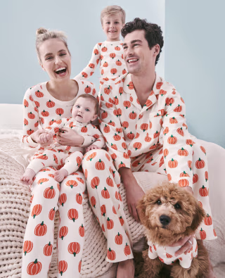 Classic Pumpkins Matching Family Pajama Set