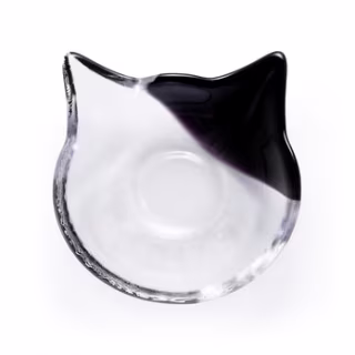 Glass Cat Face Dish