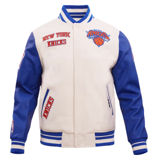 Retro Classic Rib Wool Varsity Jacket