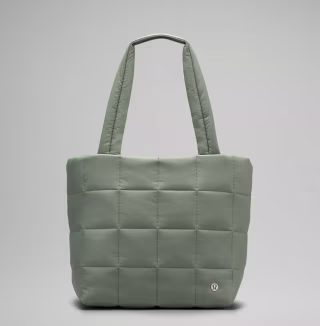 Quilted Grid Tote Bag 12L