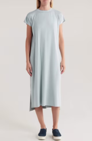 Eileen Fisher Crewneck Midi Dress