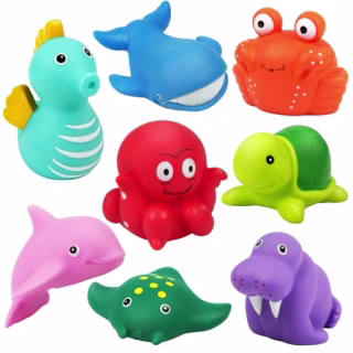 LotFancy Sea Animal Bath Toys