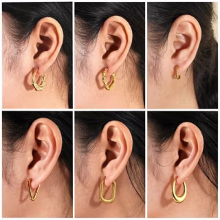 6-Piece Hoop Earrings Set