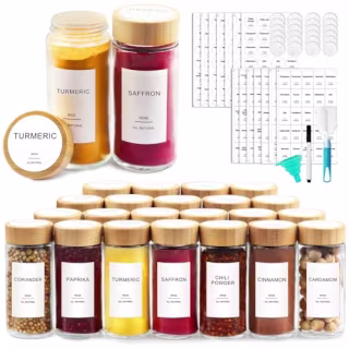Aisiprin Glass Spice Jars