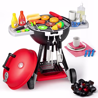 34-Piece Toy BBQ Grill Set