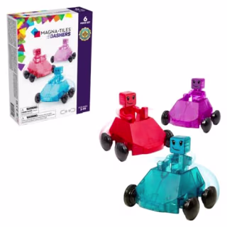 Magna-Tiles Dashers 6-Piece Magnetic Construction Set
