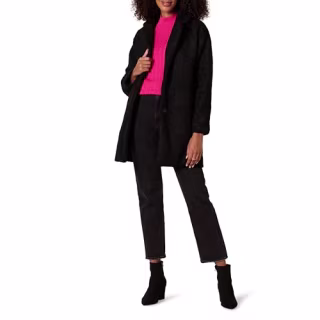 Women's Teddy Bear Fleece Oversized-Fit Lapel Jacket