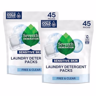 Seventh Generation Laundry Detergent Packs (45 count, 2 pack)