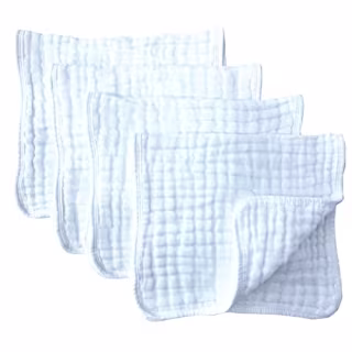 Muslin Burp Cloths 4 Pack Large  