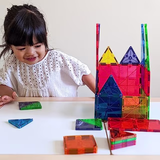 Magna-Tiles 32-Piece Magnetic Construction Set