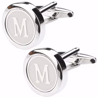 Dannyshi Stainless Steel Initial Cufflinks