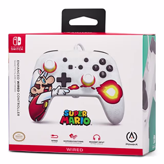 PowerA Enhanced Wired Controller - Fireball Mario