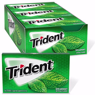 Spearmint Sugar Free Gum (12 Packs)