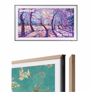 Samsung 4K The Frame 55” TV with Teak Bezel