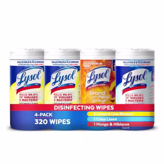 Lysol Disinfecting Wipes Bundle (Pack of 4)