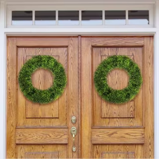 Artificial Foxtail Wreaths (Set of 2)