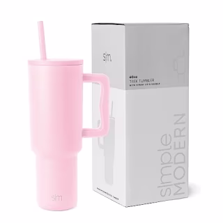 Simple Modern Tumbler with Handle and Straw Lid