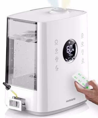 Homvana Warm and Cool Mist Ultrasonic Humidifier