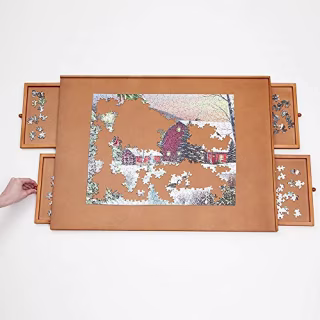 Wooden Puzzle Plateau