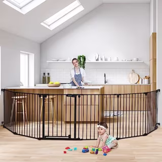 Extra Wide Baby Gate with Door