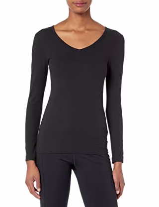 Women's Slim-Fit Layering Long Sleeve Knit V-Neck