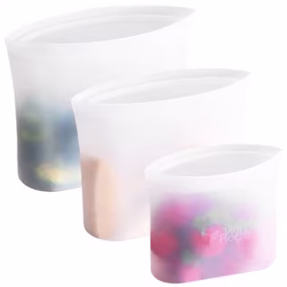Reusable 100% Silicone Food Storage Bags