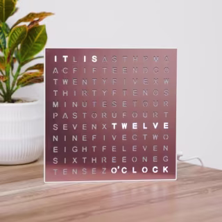 Sharper Image LED Light-Up Word Clock