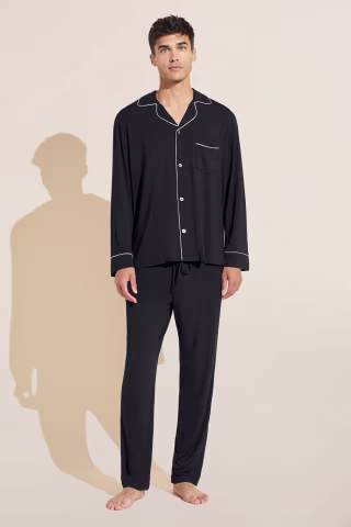 Eberjey Men’s William Long Monogram PJ Set